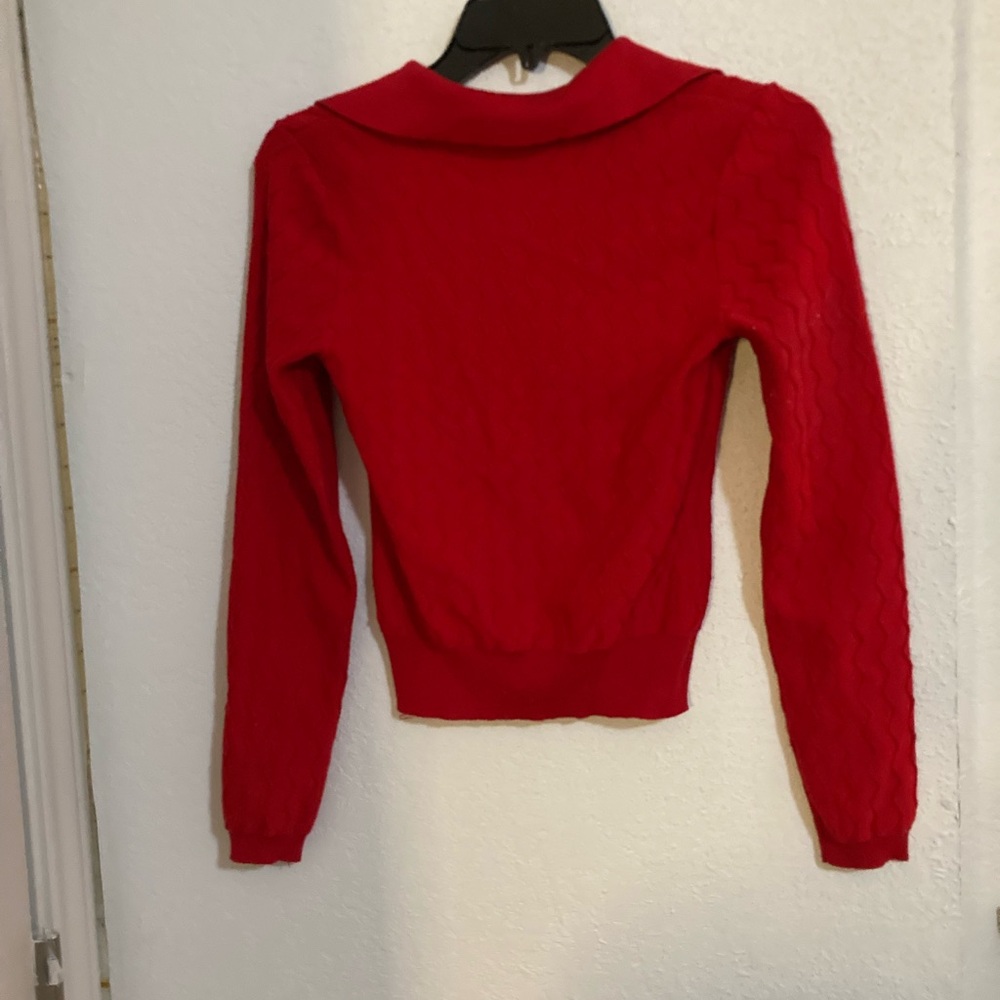 No Boundaries Vibrant Red Cowl Neck Sweater